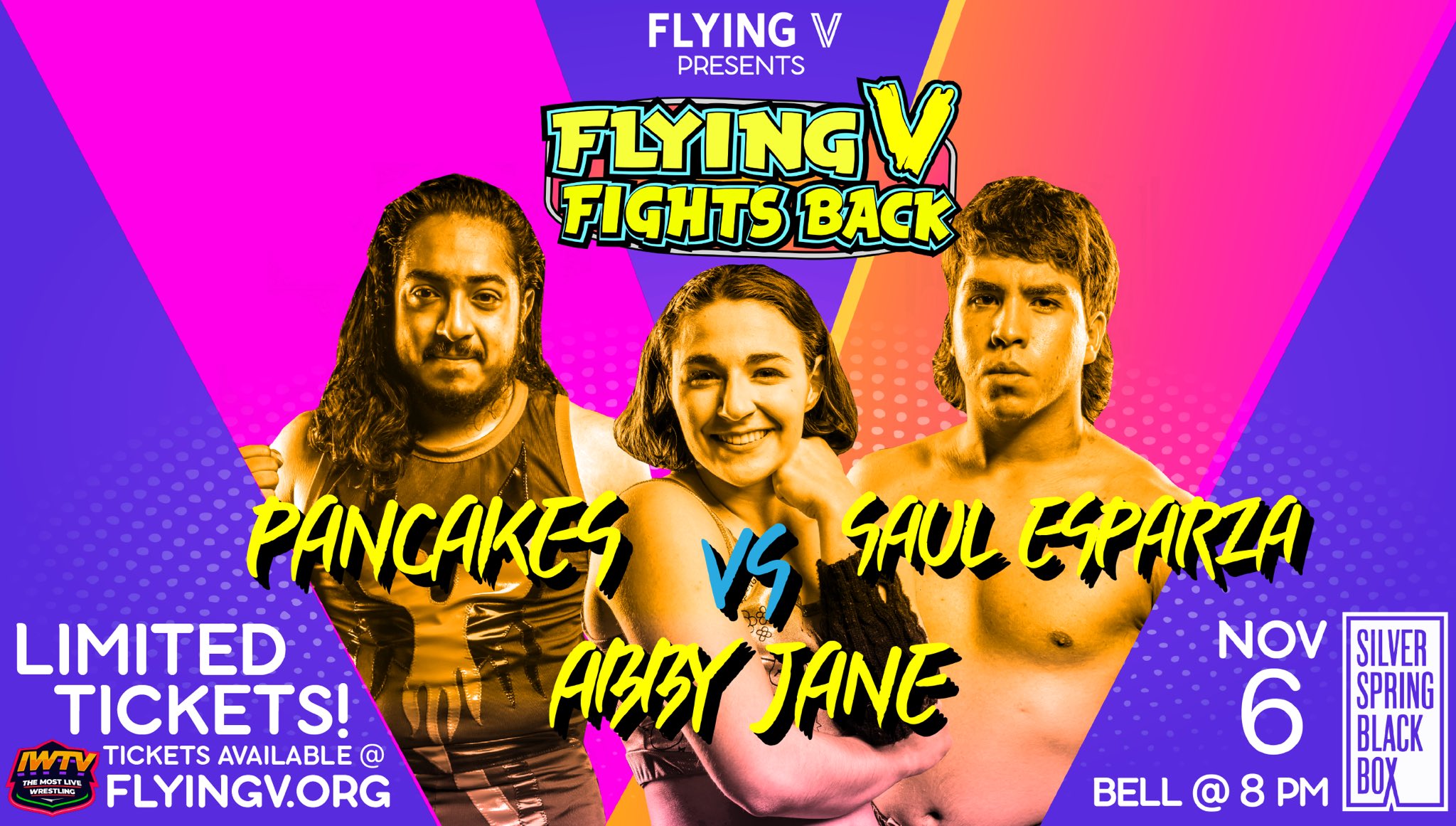 Pancakes vs Abby Jane vs Saul Esparza Flying V Fights Back