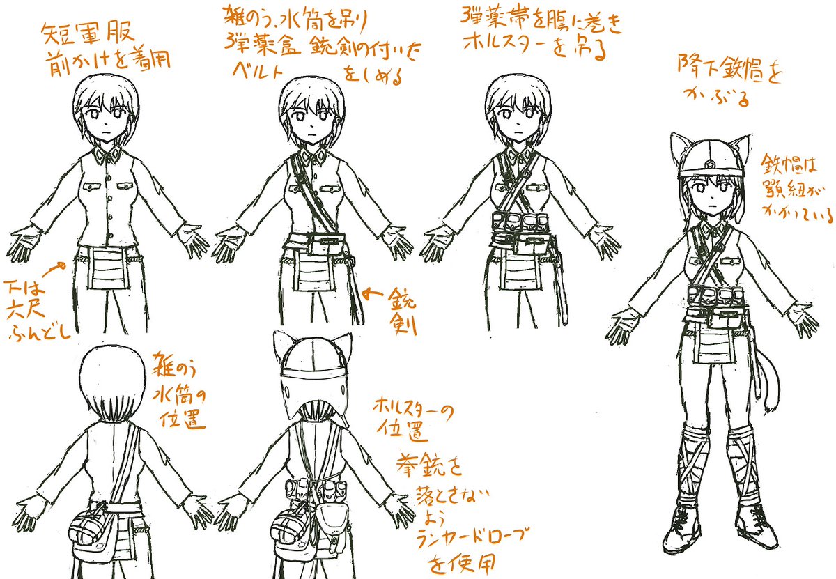 初期の空挺作戦では装備が索にからむと墜死するので最低限の装備の上からジャンプスーツを着て降下。小銃や機関銃を落下傘の付いたコンテナで投下したら風で流され回収できない状況発生。拳銃と手榴弾で戦う羽目になり「兵器と一緒に降下した方がよくない?」と全部持つスタイルになったらしい。>RT