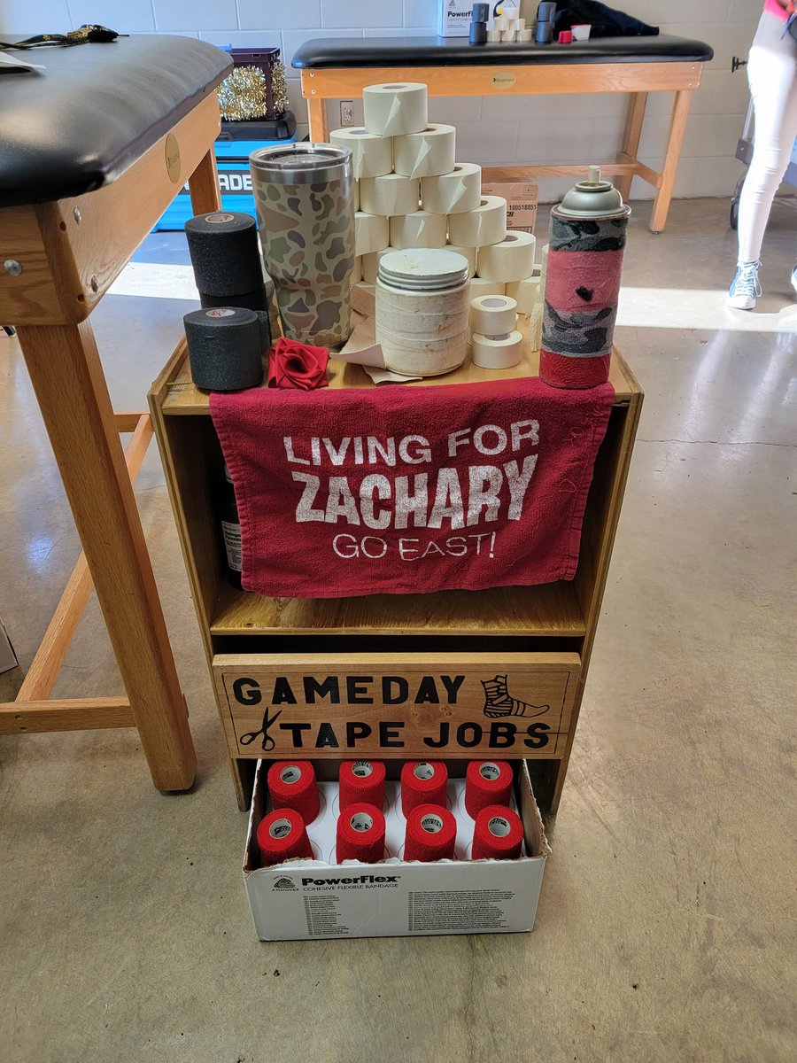 PlanoEastATs's tweet photo. Hey @PlanoATs we're coming and bringing gameday tape jobs with us! #eastAT #taperstape #tapelife #hydrationnation https://t.co/nE7ZSxUmaZ