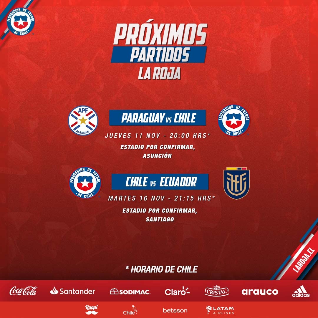 Fechas confirmadas para los próximos partidos por Eliminatorias - AUF