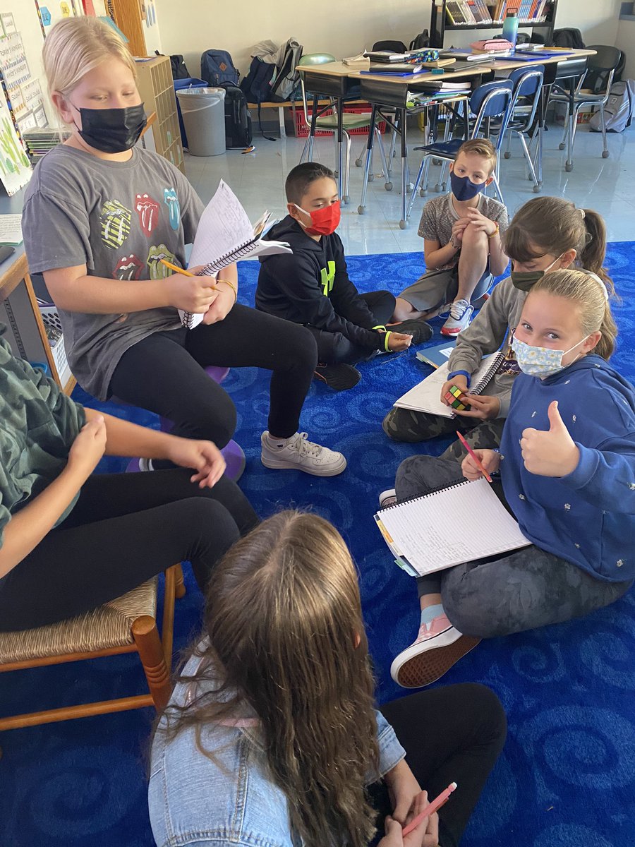 MrsMadru's tweet photo. This looks like a big ol’ mess. But these kiddos were actually gathering evidence to debate their position on our mentor text Home of the Brave! @kaaauthor @TCRWP https://t.co/ZBzfgvcRwx