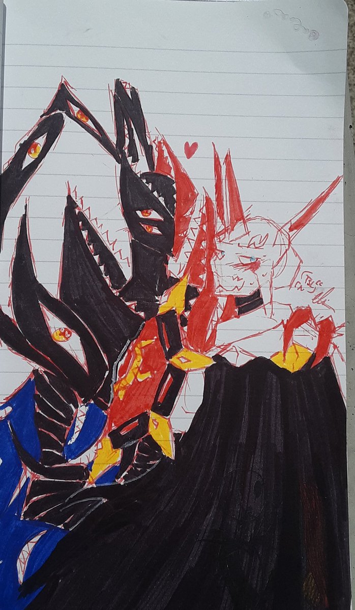 TSLdraweveryday's tweet photo. Hi hope you all are having a wonderful day
♡♡♡
#digimon #dejimon #digimonadventure2020 #デジモン #デジタルモンスター #abbadomoncore #abbadomon #negamon #omegamonalters #traditionalart #sketch #doodle #pen #markers https://t.co/uU364CFWMq