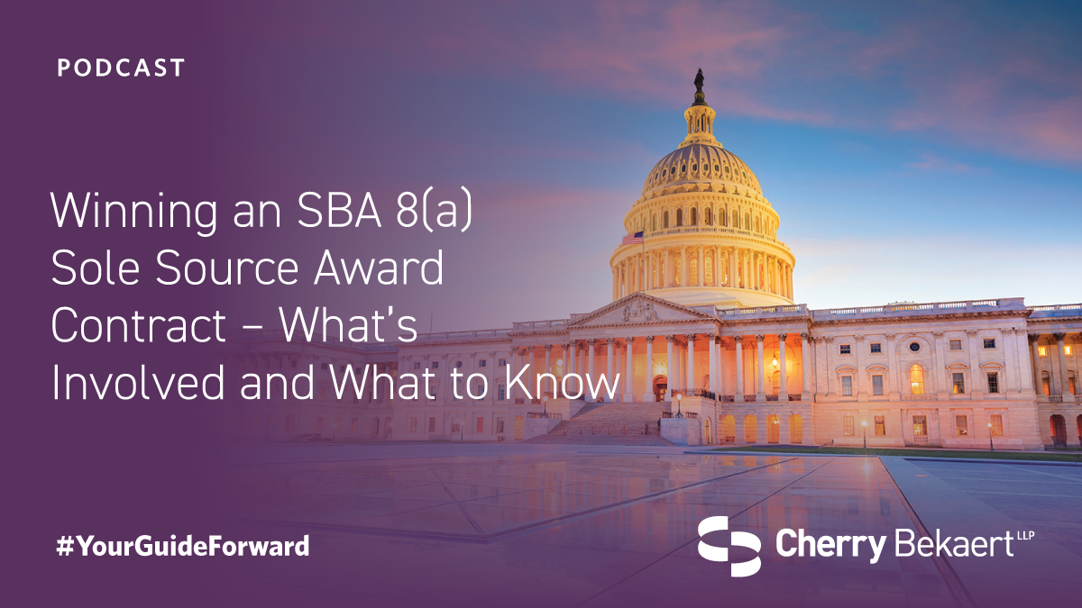 CherryBekaert's tweet photo. Discover how winning an SBA 8(a) sole source award offers small, disadvantaged businesses tremendous opportunities. https://t.co/dZQnfBrspv #GovCon

#YourGuideForward #SoleSource #SmallBusiness #Contracting #Contracts #GovernmentContracting https://t.co/tpQt9aYYWc