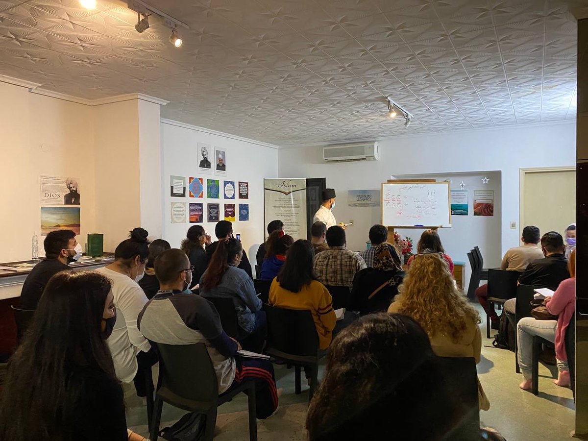 GhalibBaten's tweet photo. By the Grace of Allah we have started our Arabic class followed with our Q/A session about Islam again ☪️ here in Paraguay 🇵🇾. #loveforall https://t.co/Gj1oFZd3QD