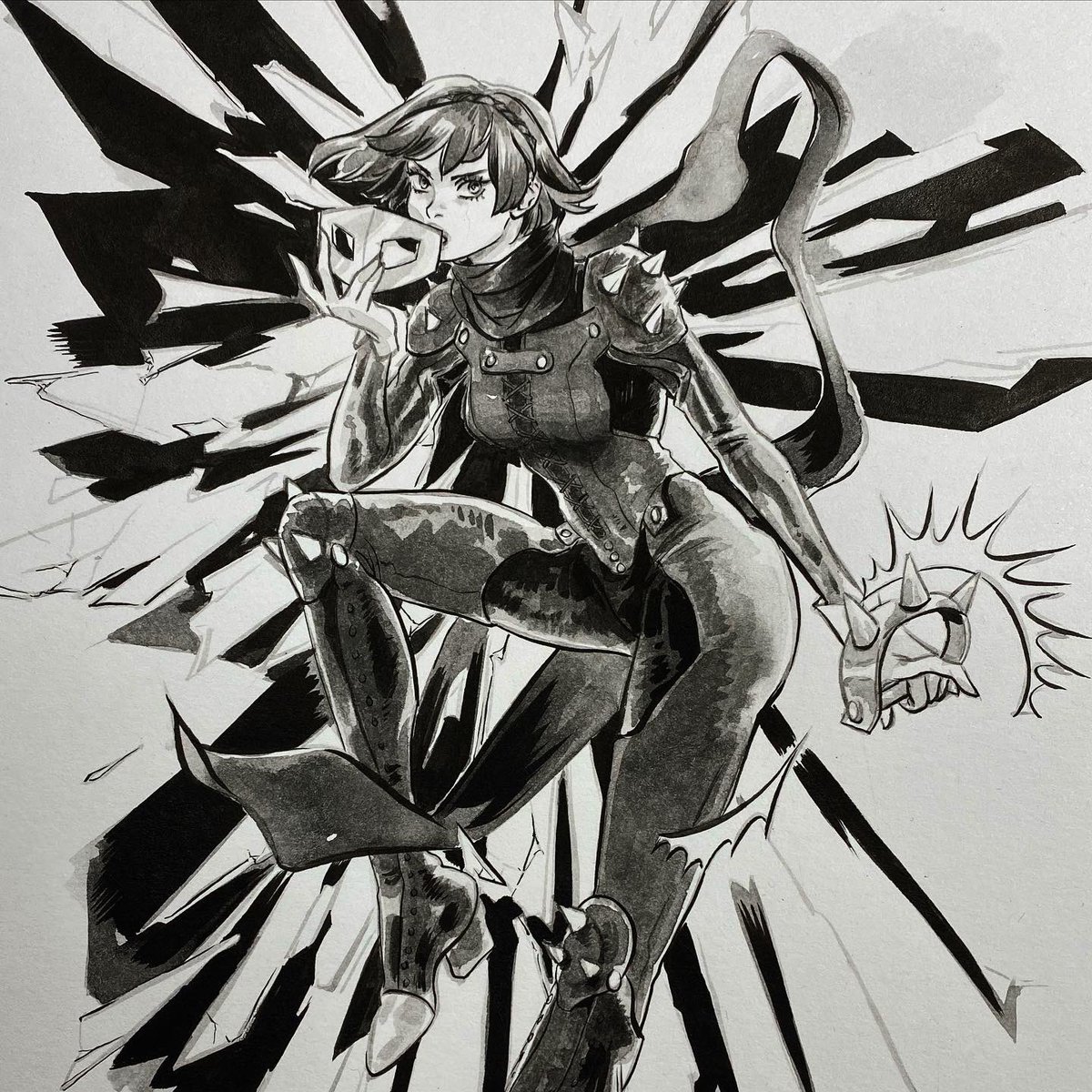 Makoto from Persona 5 commission! I miss this game 