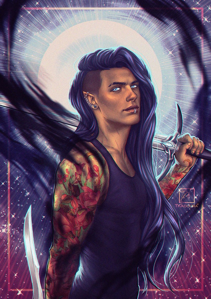 🌸🗡️Ruhn Danaan🌑🌟 - The Autumn court prince, the chosenone, the heir of the Starborns and the Valbaran fae. The lord of the shadows. The Darkness and the Light. Original character by @SJMaas 
#ruhn #ruhndanaan #crescentcity  #hoeab #houseofearthandblood #sarahjmaas #Commission