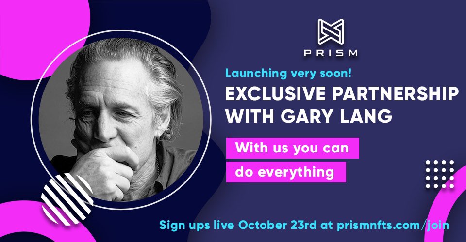 PRISM_NFT's tweet image. ANNOUNCING GARY LANG x PRISM🌟🎨

We thrilled to feature Gary Lang’s first ever NFT on the PRISM Marketplace!

Follow along for more artist features in the coming week - PRISM is ready for you🤩

#NFT #GaryLang #art #cryptocommunity
