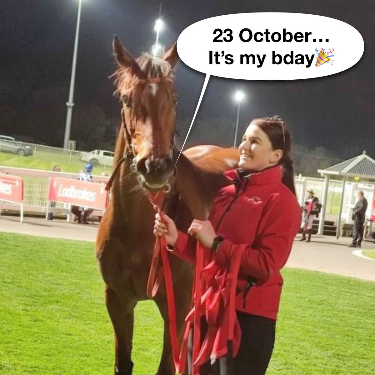 Happy Birthday Anacreon, don’t over indulge today, you have another race this Wednesday #stillinfrontandgotthere
