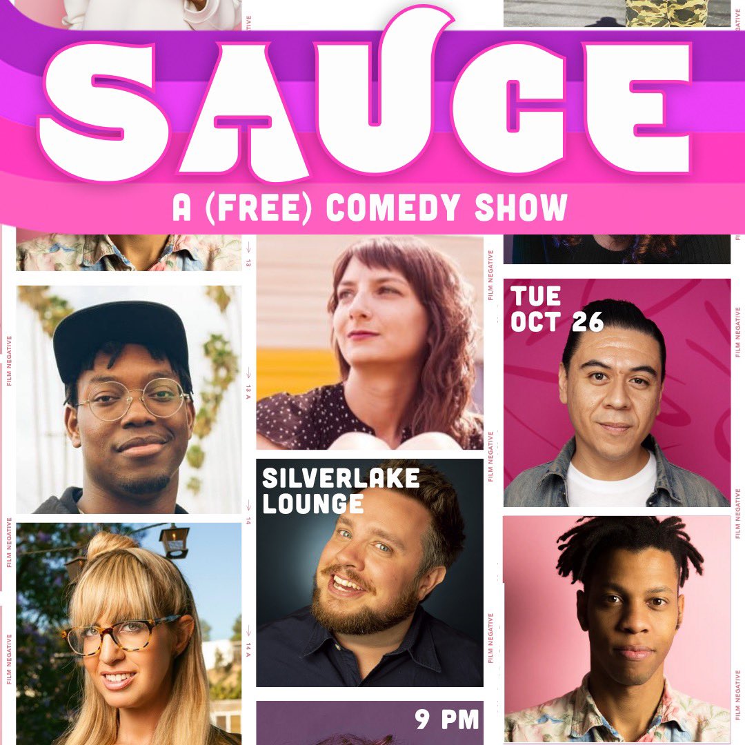 TUESDAY LINEUP DROP! See y’all at The Silverlake Lounge for another fun Sauce ✨🎉