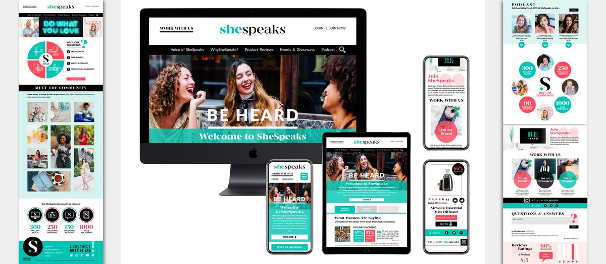 AlizaFreud's tweet image. Wow! 🍾 We officially rebranded our shespeaks.com site! 

I am so appreciative of our talented @shespeaksinc team and @shespeaksup #creator &amp;amp; #influencer community for their invaluable feedback! ❤️

Thank you to all who helped make this happen! ❤️