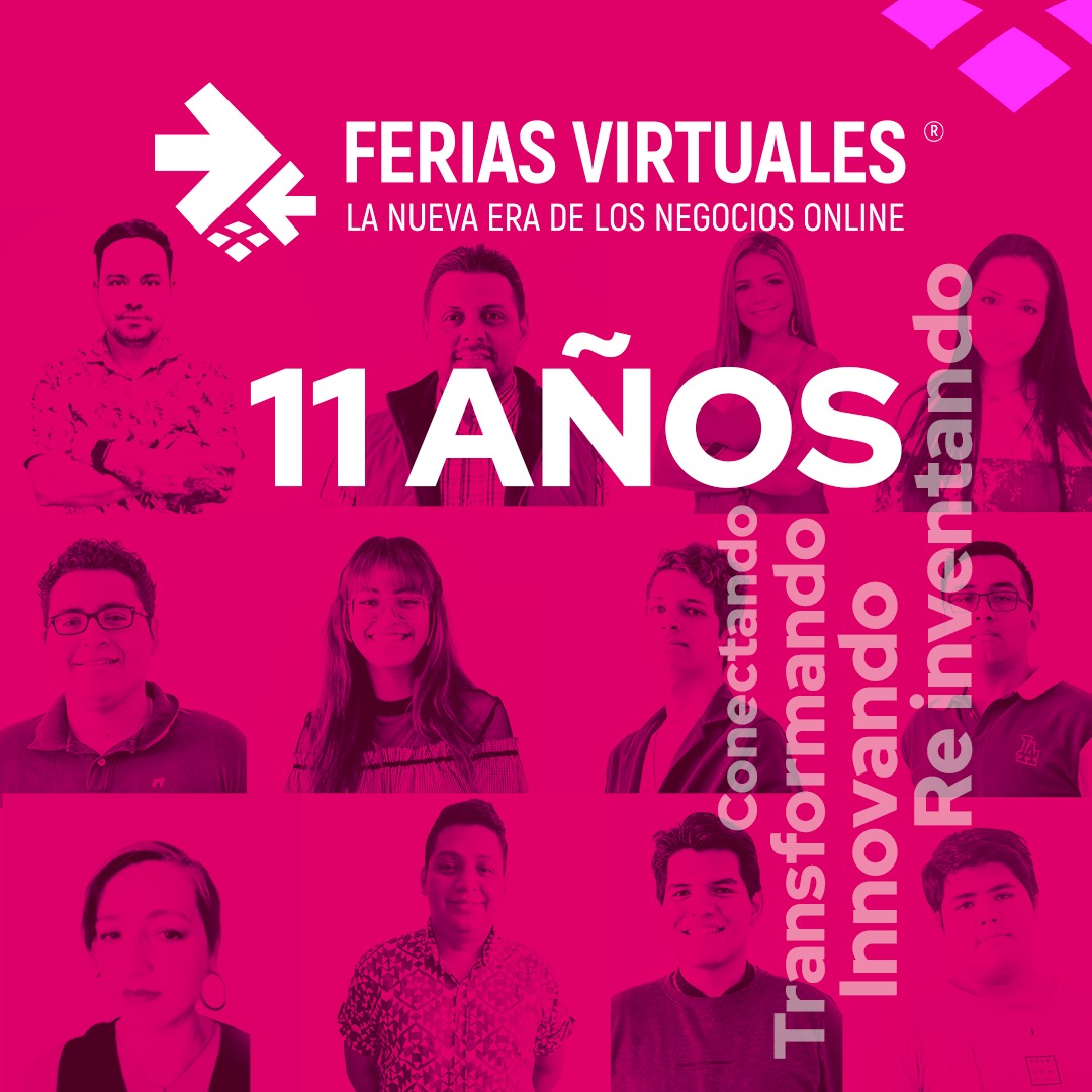 laferiavirtual's tweet photo. ¡Estamos de FIESTA! Celebramos 11 años apoyando a los organizadores de eventos de habla hispana. En este tiempo hemos realizado más de 1.200 #feriasvirtuales más de 600 #congresosonline y cientos de #charlasonline Conoce nuestra historia https://t.co/9PFBzsJDWH https://t.co/cfpsHSpFCe