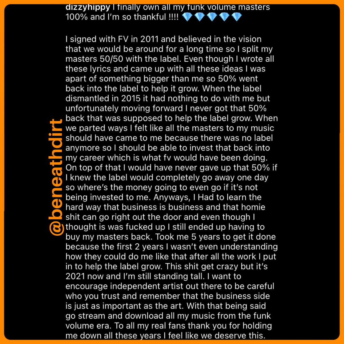 beneathdirt's tweet image. #DizzyWright bought back his #FunkVolume album masters