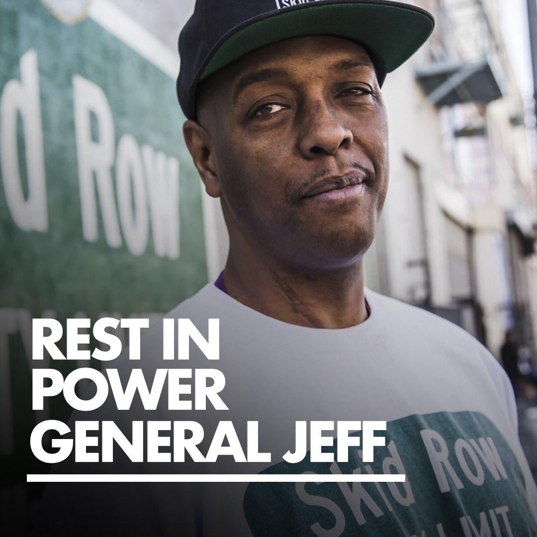 RockTheBells's tweet photo. Whether he was puttin' on for Hip-Hop with Uncle Jamms Army, or fighting for the underserved on Skid Row, #GeneralJeff always made the world a better place and he will be missed. #RIPGeneralJeff 🙏🏾🕊 https://t.co/z06ABhmZey