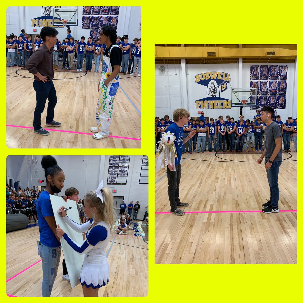 boswellhs's tweet photo. Another fantastic Pioneer Pep Rally in the books! Thank you to all students and staff who made it such a success! #PioneerPride #LivingALegacy #BOSstrong #BOSHOCO2021 https://t.co/yUzMMyqYdN