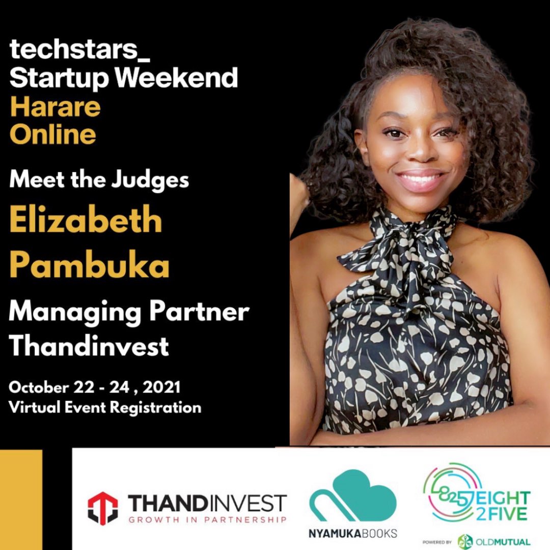 thandinvest's tweet photo. Managing Partner @EPambuka will be participating in this weekends @StartupWeekend Harare, as judge. Looking forward to meeting young Zimbabwean founders https://t.co/BrSSxs6fEi