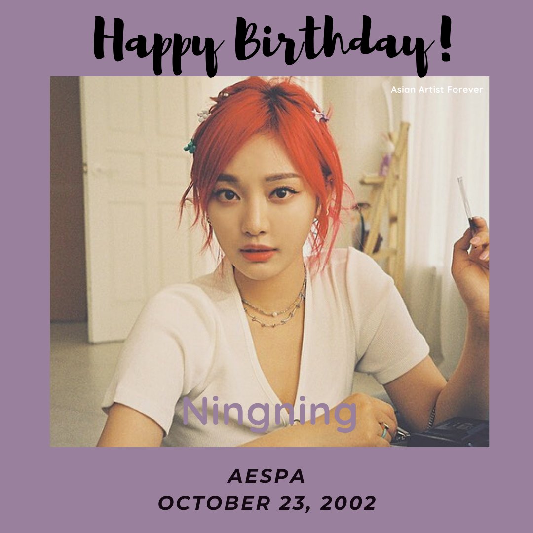Happy Birthday Ning Yizhou / Ningning of AESPA @aespa_official