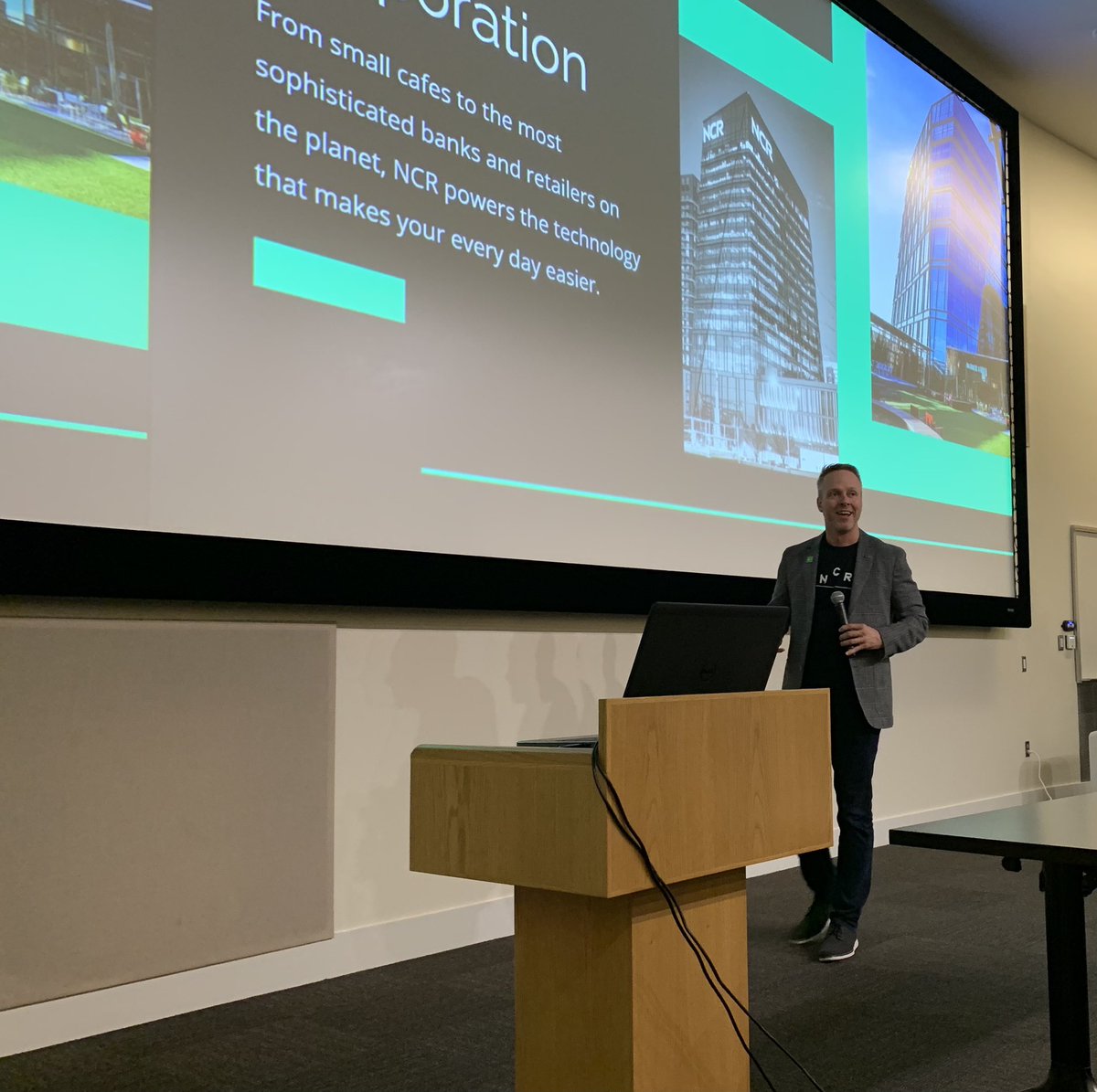 TonyRBurdett's tweet photo. HackGT has started! Great to have CTO Tim Vanderham giving keynote speech! @TheHexLabs @vanderham @NCRCorporation #NCRLife #TonyURChamp #HackGT8 https://t.co/v91v4r400Q