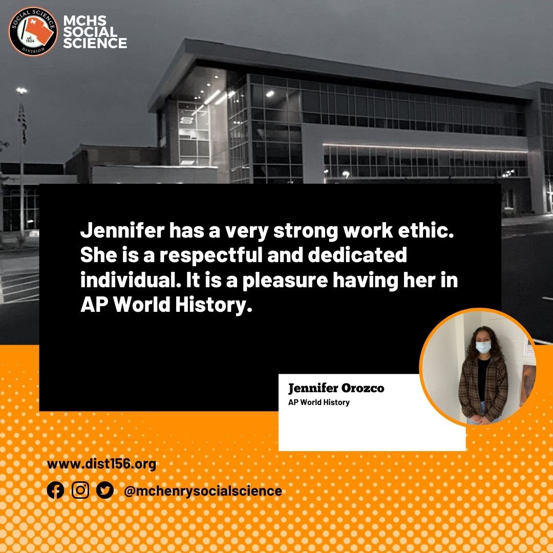 I want to give Jennifer O. a shout out this week! Great job and keep up the good work!