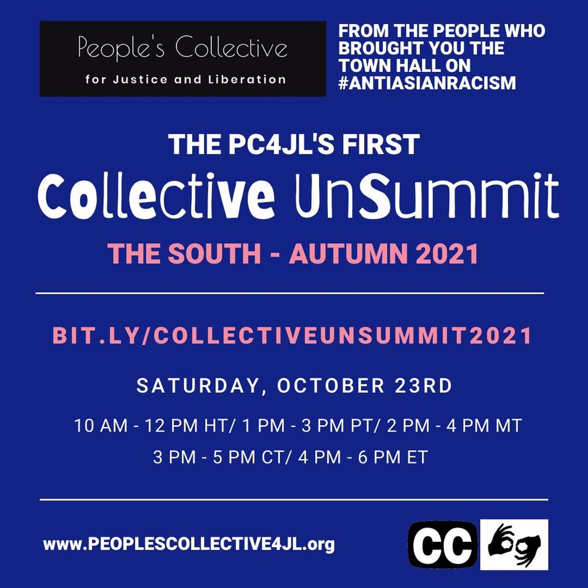 Gather4Justice's tweet photo. We choose community and we choose SOLIDARITY w/ @Peoples_Collect and the ongoing work against anti-Asian violence and #buildingsolidarity continues w/ Collective UnSummit which seeks to center and amplify solidarity efforts in the South.

#collectiveunsummit #southernsolidarity https://t.co/lSaJknMHu6