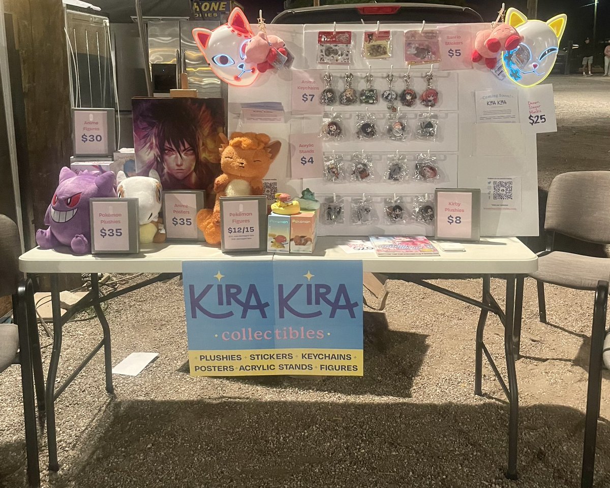 KiraKiraCollect's tweet photo. Come visit us at the Tanque Verde Swap Meet today, from 5pm-11pm! ✨ https://t.co/Cov91HGZTV