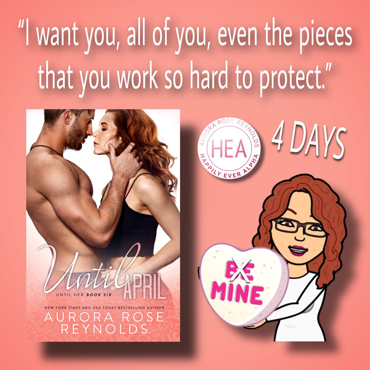 booksnobsue's tweet photo. 🤍 4 DAYS 🤍
 
“I want you, all of you, even the pieces that you work so hard to protect.” 
 
Just in case I wasn’t “subtle” enough in my graphic…MINE🤣
 
#UntilApril by @auroraroseR 

Pre-Order Amazon
https://t.co/QhZmRXMrtf

Goodreads
https://t.co/xZ9pqiMqSn?

#ad https://t.co/wcOlNuR8CG