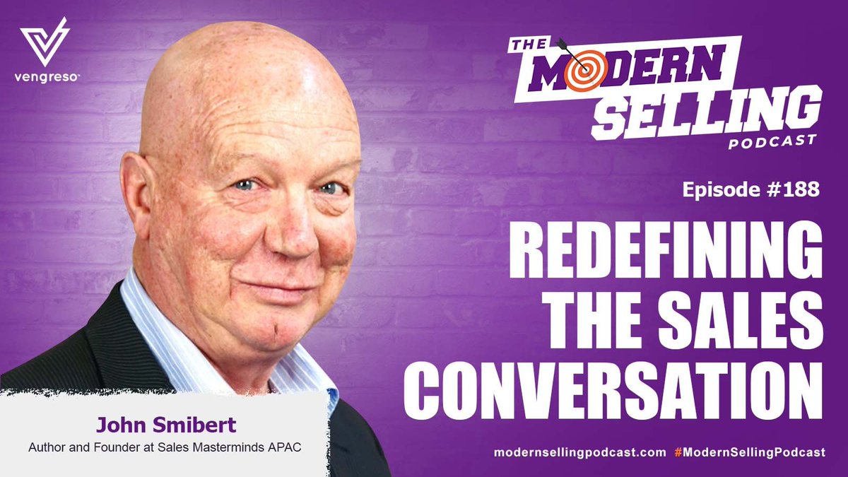 Do your #sales leaders know about “complex B2B” selling❓ 

Tune in as our own <a href="/johnsmibert/">John Smibert</a> explains this further with <a href="/M_3Jr/">Mario Martinez Jr.</a> of @qGoVengreso on this ep of <a href="/GoModernSelling/">Modern Selling Podcast</a> 🎙️
buff.ly/2Z6u853 
#socialselling #salesmanagement #B2Bsales