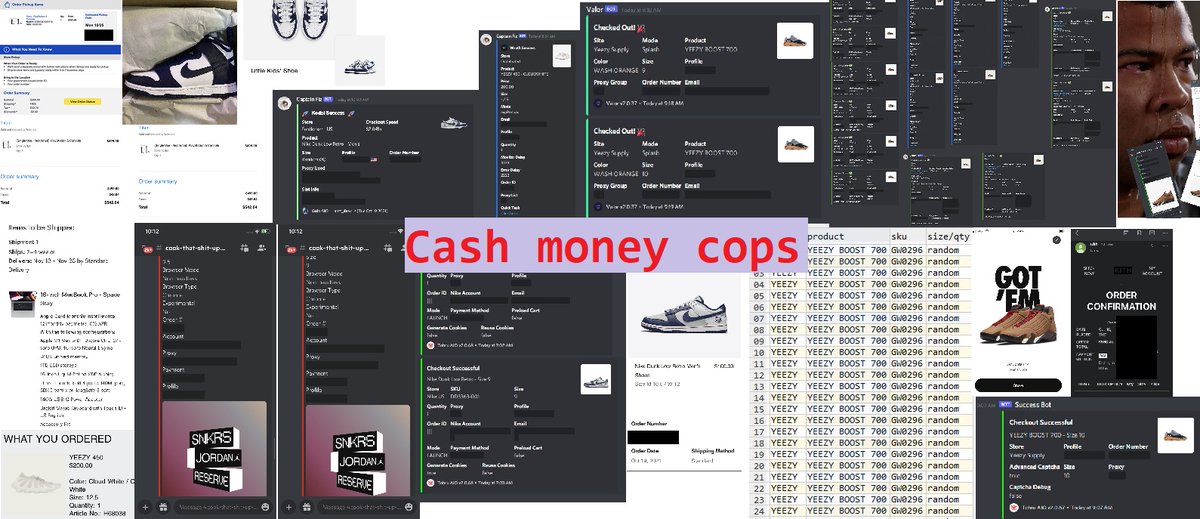 No matter if its Bestbuy, Yeezysupply or SNKRS, Cash Money Cops will always have success.