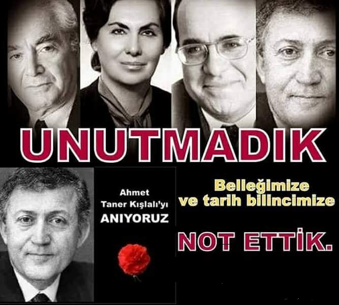 AYDIN OLMANIN HAKKINI VEREN
GERÇEK AYDINLARIMIZI UNUTMADIM UNUTMAYACAĞIM.