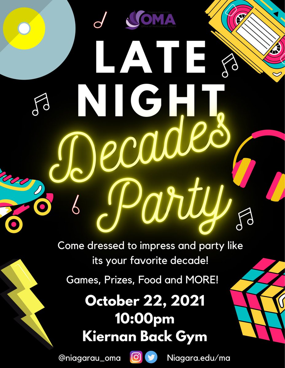Looking for something fun to do tonight? Then join us for the Decades Party TONIGHT at 10pm! #begreat