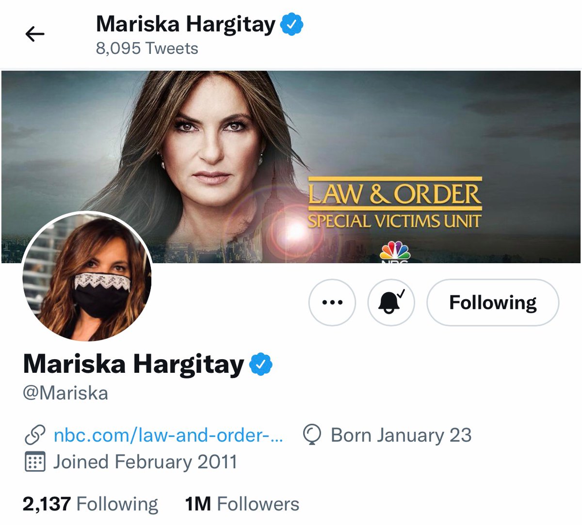 ALWaters16's tweet photo. 1M and counting. Keep being the #BadAssLady you are. So thrilled to be one of so many fans.๐ฅฐ๐ฅฐ๐ฅฐ๐ฅฐ https://t.co/1FhACgpiwM