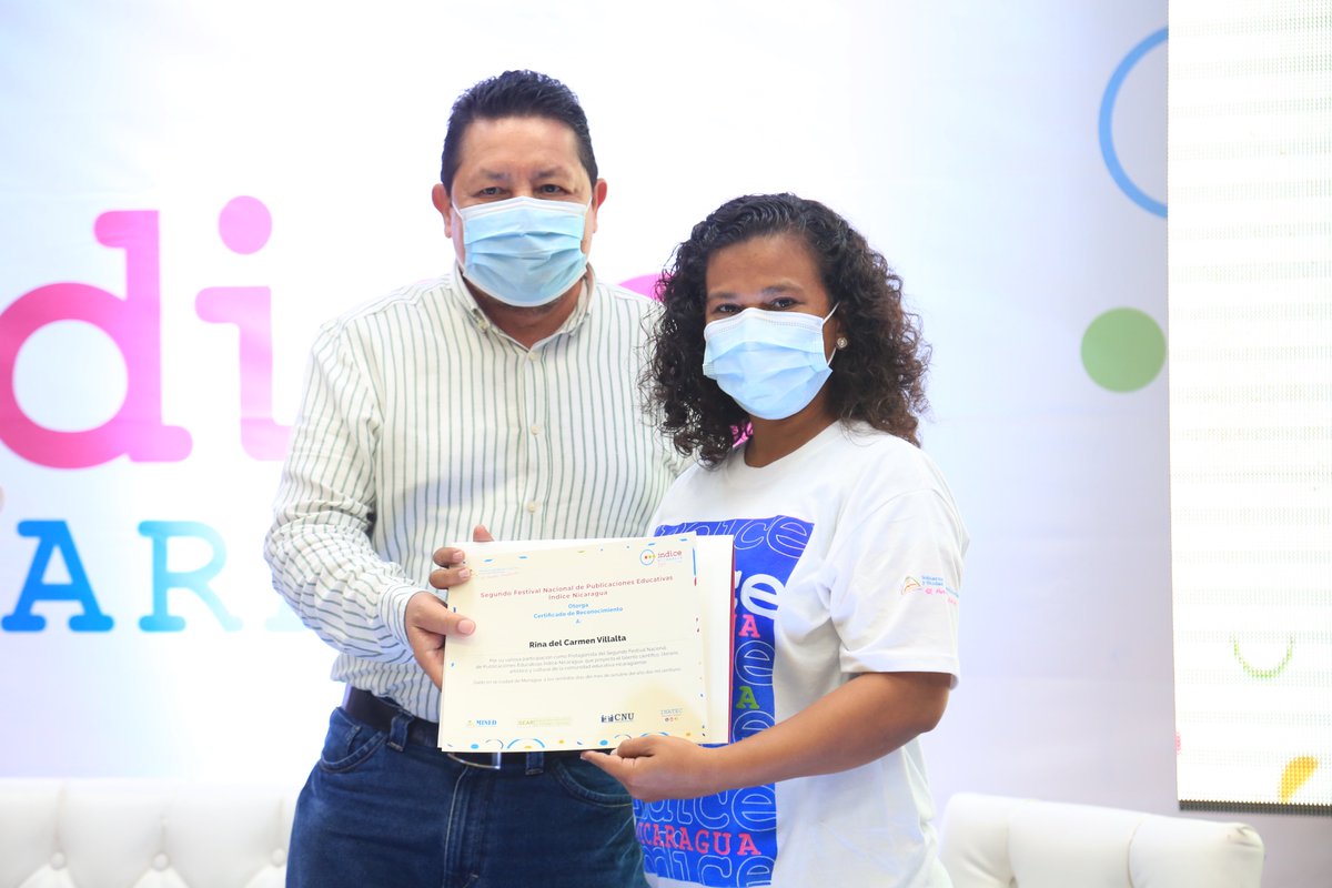 minednicaragua's tweet photo. Comisión Nacional de Educación, clausura II Festival Nacional de Publicaciones Educativas #ÍndiceNicaragua, espacio donde se proyectó avances educativos, a través de intercambios de experiencias en cultura de investigación, documentación y publicación. https://t.co/b7rcwtRt2N