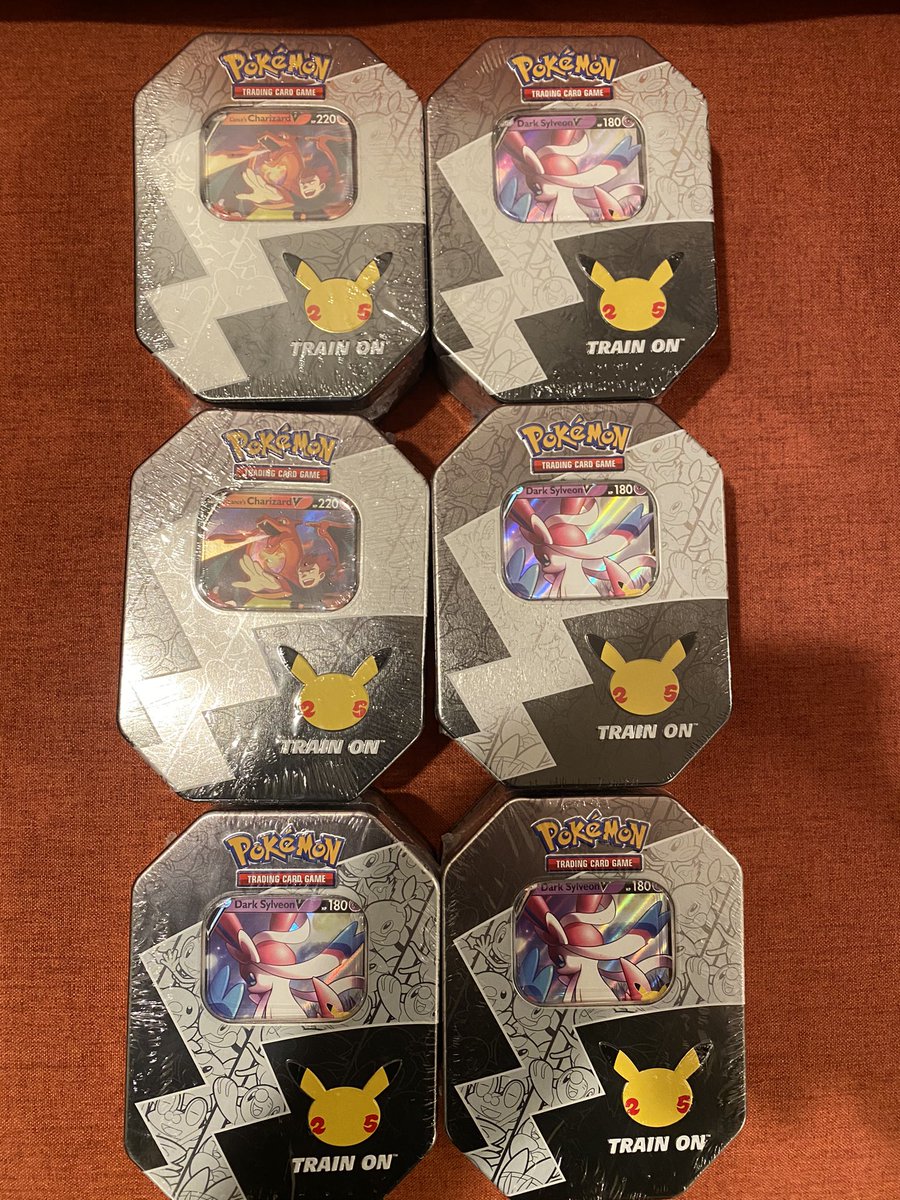 PokemonTCGDrops's tweet image. 🔥 Giveaway Time🔥

For a chance at a pair of Walmart Exclusive Celebrations Tins all you gotta do is:

✅ Like &amp;amp; RT this
✅ Be Following 
✅ Thats all. Thanks for everything

#7DaysofDrops

I&apos;ll pick 3 winners on Saturday 10/23