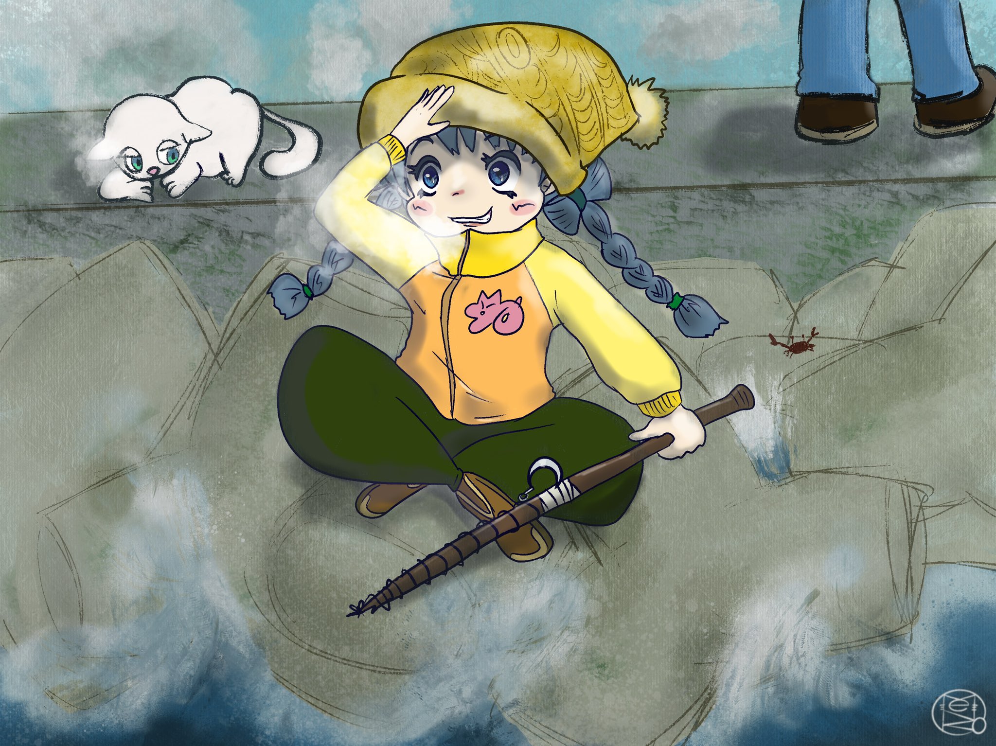 愛するメダカと絵を晒す垢 魚宮 もねこ おはようございます イラスト 絵柄が好みって人がいればいいなぁ 釣り ボウズ ボウズでした T Co Ntppivvxbx Twitter