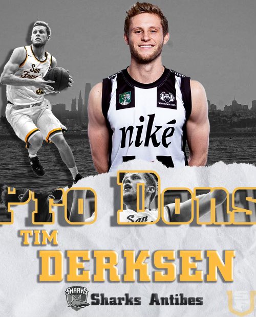 USFDonsMBB's tweet photo. Add @tim_derksen32 and Matt McCarthy to the list👊

Make it 8️⃣ #ProDons and counting!

#USFDons | #WCChoops https://t.co/CoeijOEb3u