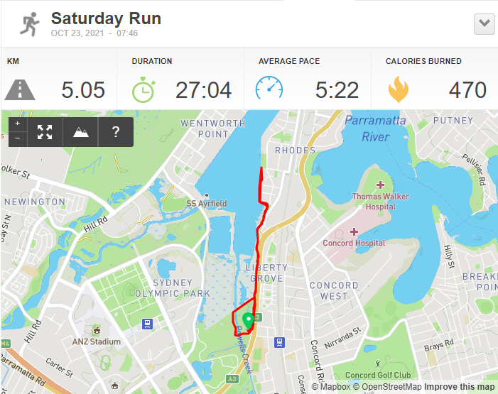 JaseAURunner's tweet photo. ANOTHER RHODES #NOTPARKRUN
Another #notparkrun while waiting for #parkrun to resume in NSW at the moment on 4th December doing the 5ks in 27:04 #runninglikeagirl repping @onegirlorg #parkrunau #loveparkrun #onegirl #runlikeagirl #doitinadress https://t.co/lLhLRqk6tg