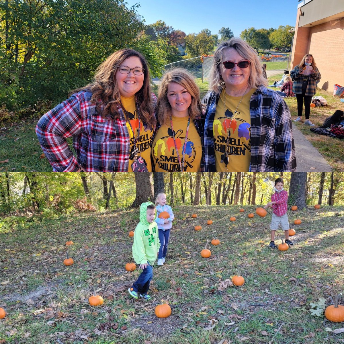 BSSDWYE's tweet photo. Pumpkin patch fall fun at WYE! #1stGrade brought the festivities to Bulldog Nation today! Lunch and learn with families! #PumpkinPainting #AppleEating #PumpkinPicking #PTA #LeadOnBulldogs https://t.co/pRlUMVzB2Y