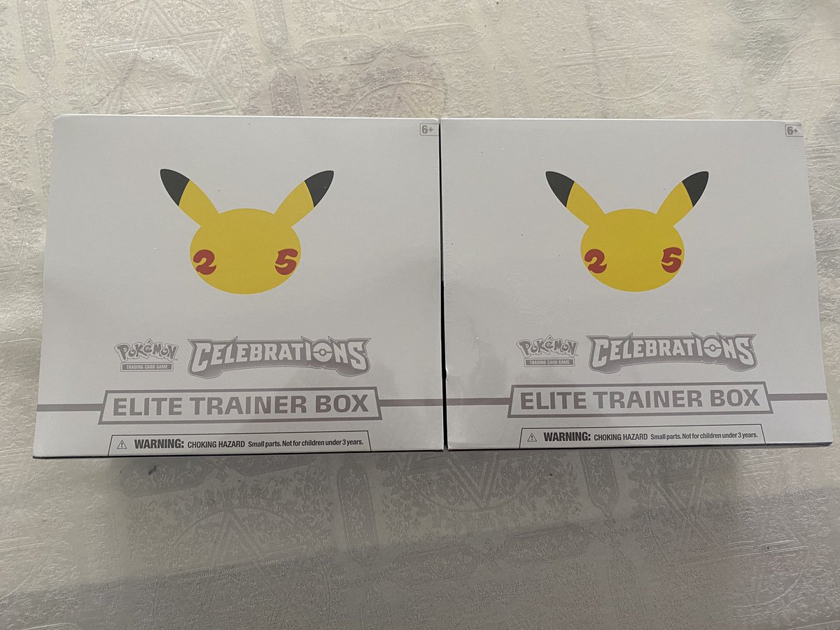 🔥 Giveaway Time🔥 For a chance at a Celebrations Elite Trainer Box all you gotta do is: ✅ Like & RT this ✅ Be Following ✅ Thats all. Thanks for everything #7DaysofDrops I'll pick two winners on Wednesday 10/27
