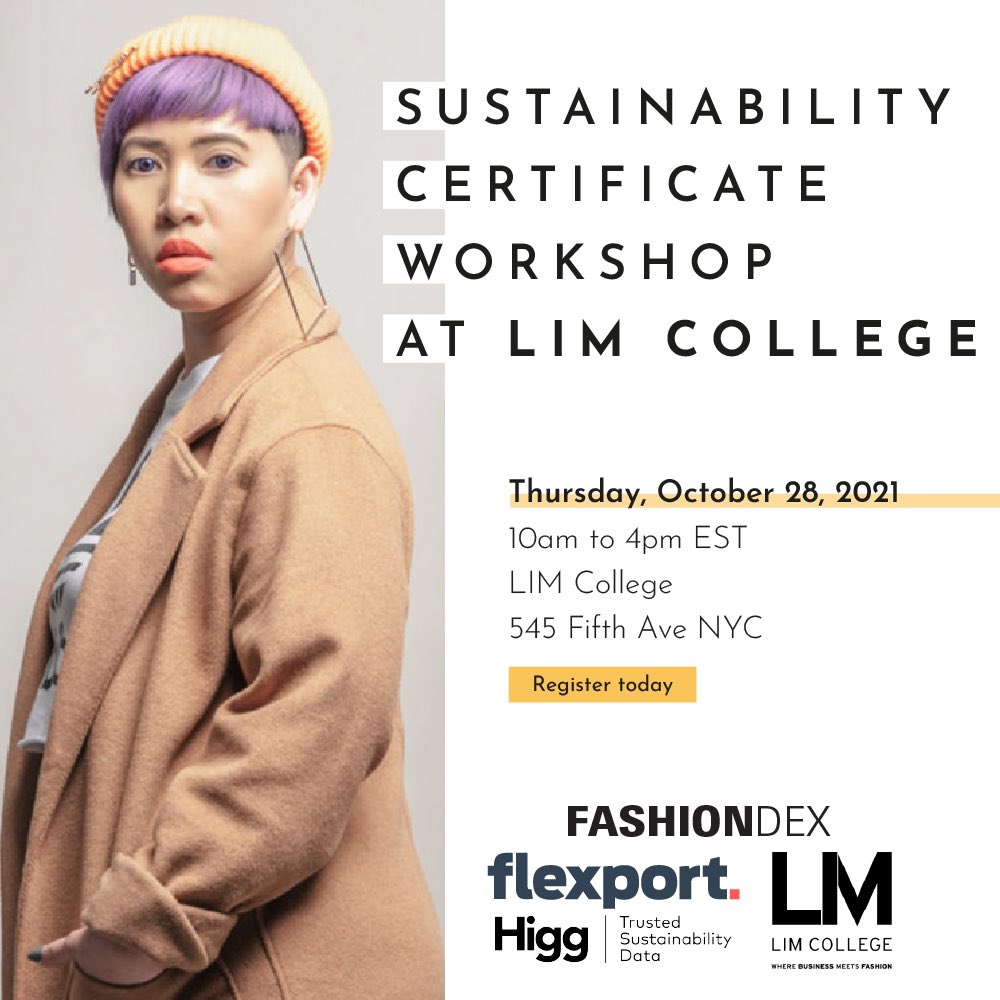 At our Sustainability Certificate Workshop, you will learn practices to measure the footprints of garments and strategies to reduce those impacts.  Link for tickets: fashiondex.com/summit/worksho…
.
.
.
.
#fashiondex #sustainability #sustainablefashion #fashionforum