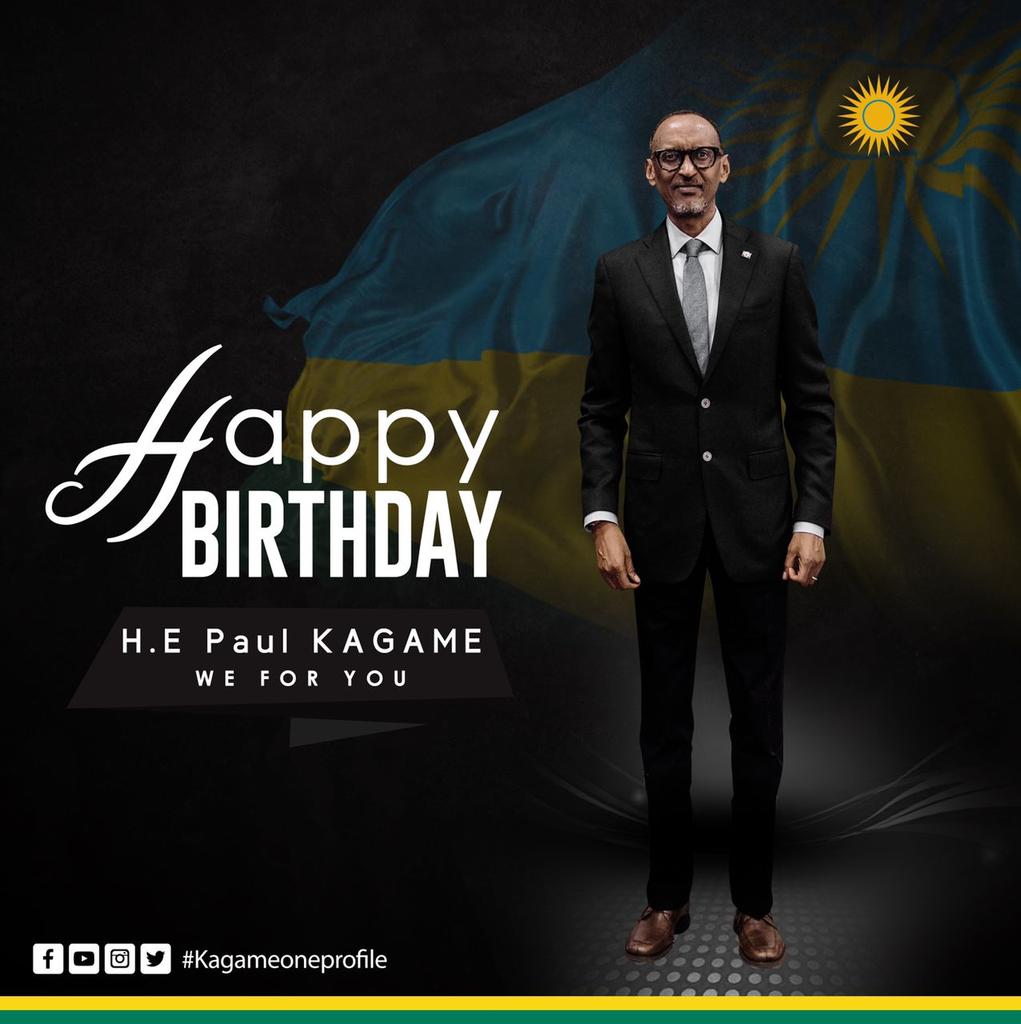 Happy birthday to our living heroe
H.E Paul Kagame President of RWANDA. 