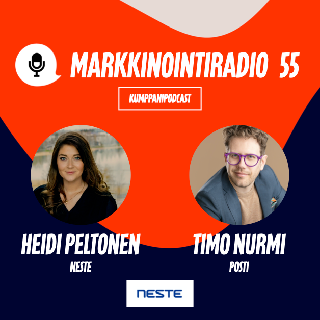 “Jotta voimme jatkossakin toteuttaa yhteiskunnan kannalta merkittäviä tehtäviä, asioita on tehtävä toisin.”

MarkkinointiRadion uusimman jakson vieraiksi saapuvat Heidi Peltonen (Neste) ja Timo Nurmi (Posti)! Kuuntele jakso heti: bit.ly/2Z8jfzW

#podcast
