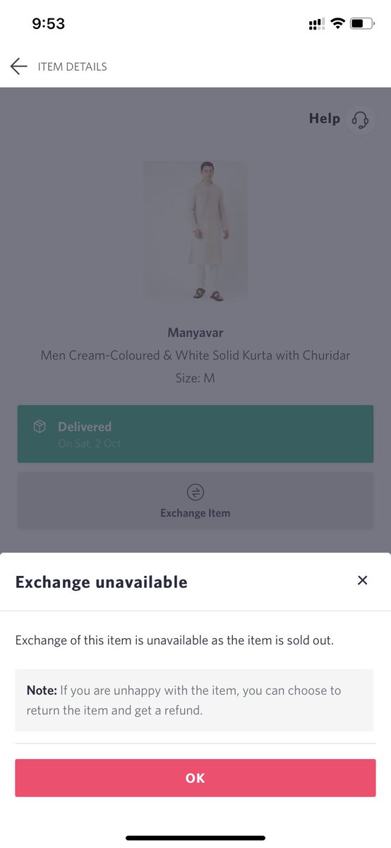 ishasinghnk's tweet photo. @MyntraSupport Have been trying to exchange /return an item with Order ID #1184555-3395511-3503801 for over two weeks now. The support executives place the call on hold and then disconnect. It’s ridiculous https://t.co/mqO245jiks