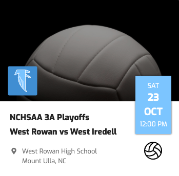WRFalcon's tweet photo. Volleyball playoffs begin today at NOON! Join us at home to cheer on the Lady Falcons. Purchase tickets ahead at TicketSpicket: https://t.co/PMamDjTW4Y #wrhs #FalconFamily #TeamWR #WestRoYouKnow https://t.co/hQZbl2f3j3