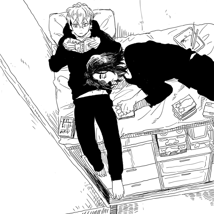 ばじふゆ一緒に押し入れ読書 