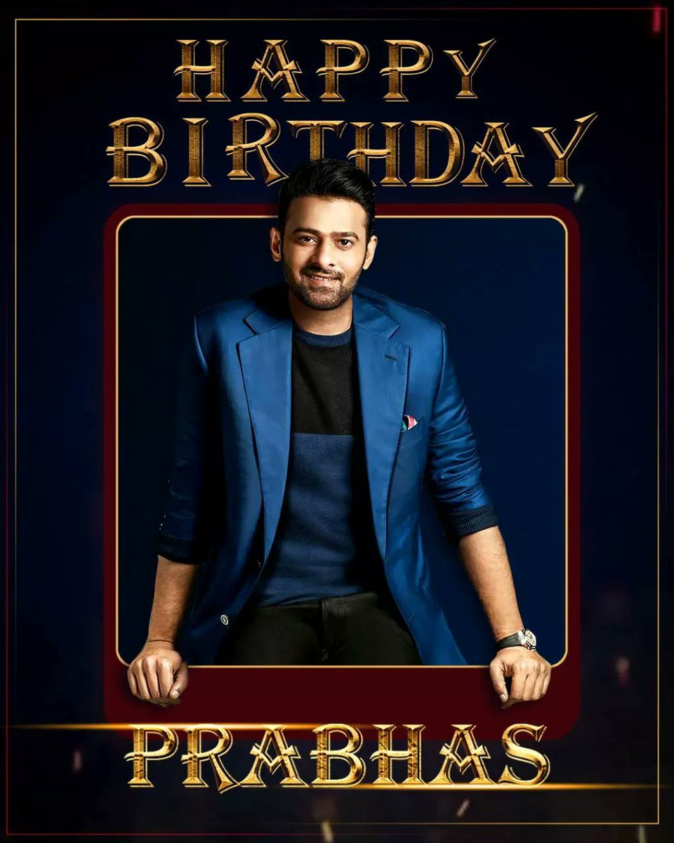 Happy birthday to the one who's won a million hearts, including ours! Dear darling #Prabhas have a wonderful day!!!