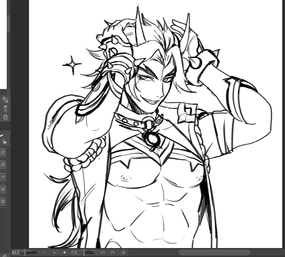 mhy covers his tits but I won't
#wip #GenshinImpact 