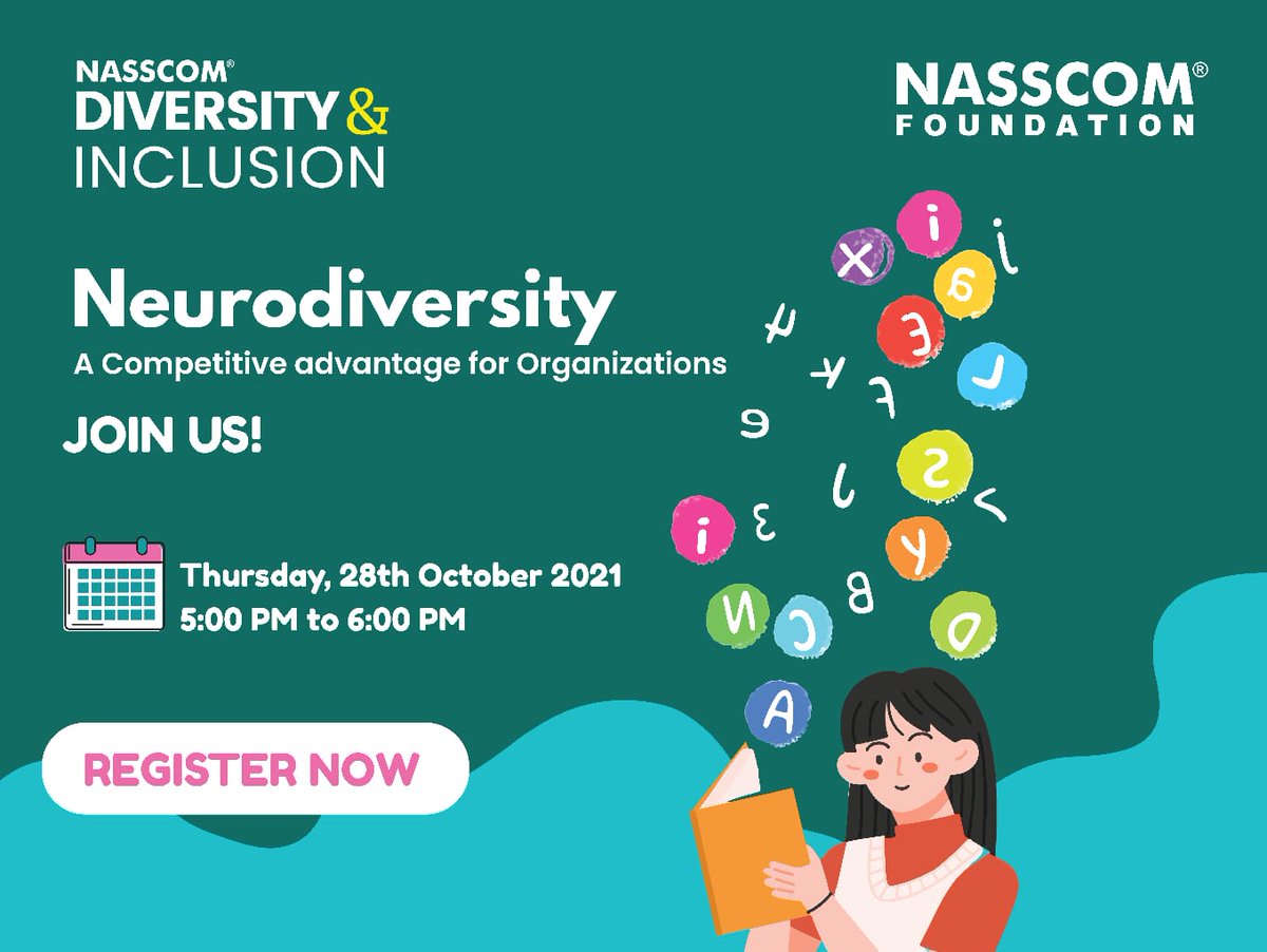 "40% of the world’s self-made millionaires have dyslexia. Still think of it as a disadvantage?" - <a href="/richardbranson/">Richard Branson</a>. Join us for the panel discussion on #Neurodiversity - A Competitive Advantage for Organizations.
Date: 28th Oct
Time: 5PM - 6 PM
Register Now:bit.ly/3C9a0Oc