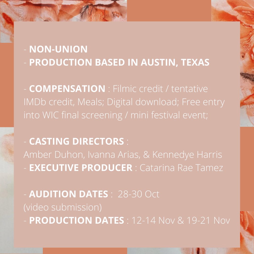 Livia -- CASTING CALL

WIC Fall 2021 Project (link in bio)