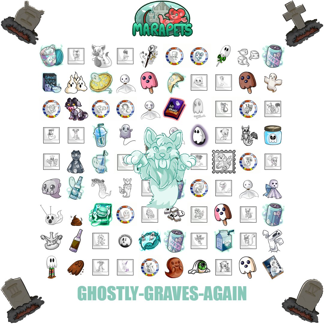 MarapetsTeam's tweet photo. Maraween has started! The Terrified Time Machine, Ghostly Graves, and Cursed Clock Tower are back with much more to come!
Already visited the Open Graves today? Have one more FREE visit today when you visit this link: https://t.co/l3jxwtNE2i
#marapets #maraween #vaultcode https://t.co/TJrCpEZY8m