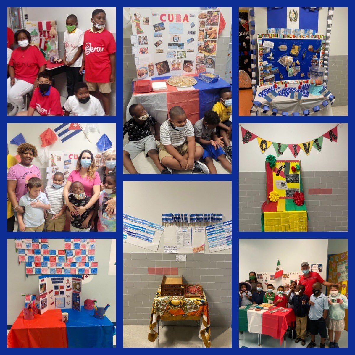 ArcolaLakeElem's tweet photo. What a fun filled day we had celebrating Hispanic Heritage Month! Arcola Lake Rams know how to go all the way with celebration and representation! We even enjoyed delicious treats from various Hispanic countries from our beautiful displays!!!  #hispanicheritage #mdcps https://t.co/oluq4xzoDf