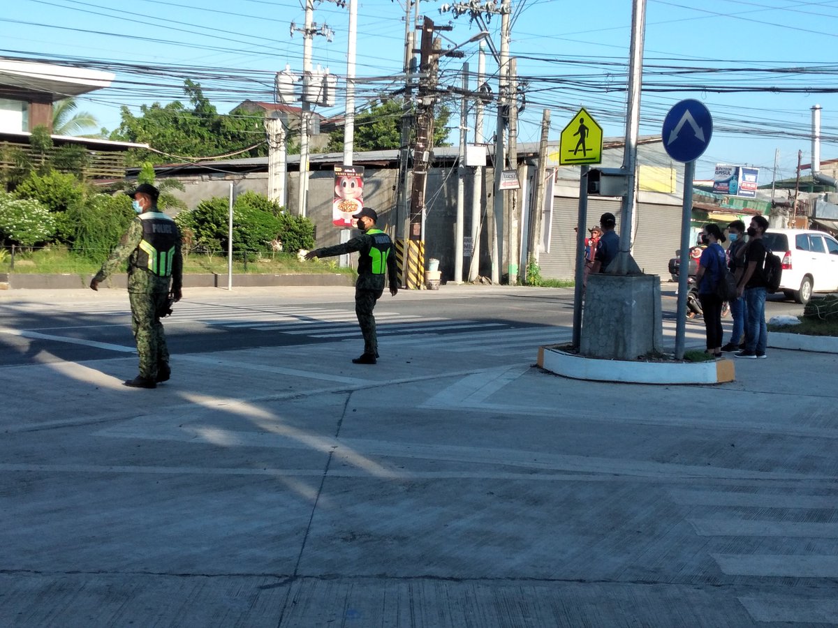PsBauang's tweet photo. On October 23, 2021, personnel of Bauang Police Station provided police presence, public safety services security, traffic management, and control along the national highway located at Brgy Central West, La Union. https://t.co/JqbnuYSjbi
